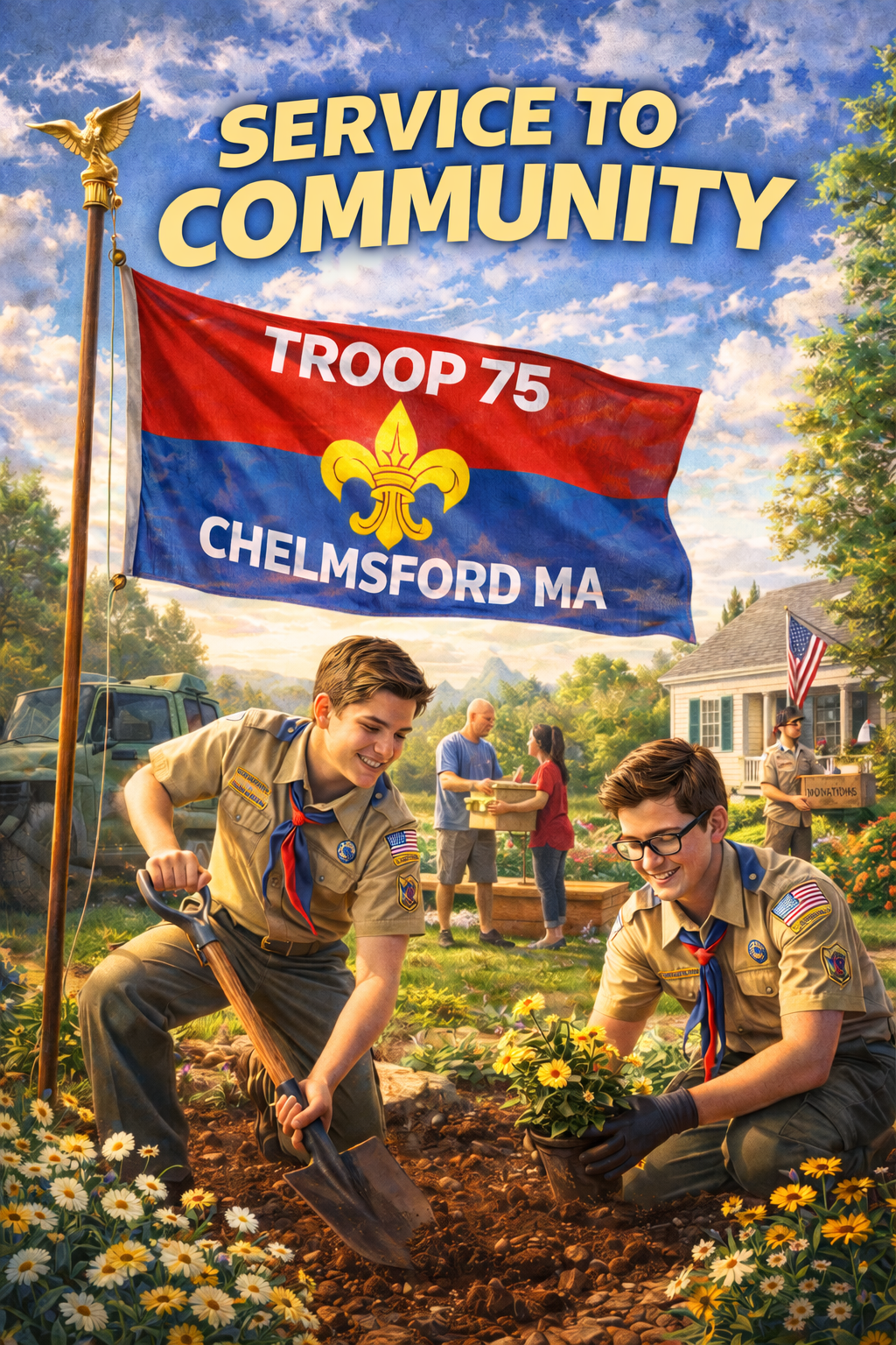 community service troop 75 Community service troop 75